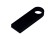 USB 2.0-флешка на 8 Гб с мини чипом и круглым отверстием, черный с нанесением логотипа с нанесением логотипа