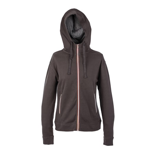 Толстовка худи на молнии с начесом LAS VEGAS LADY 280 -  399934.85 с нанесением логотипа с нанесением логотипа