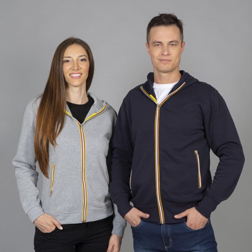 Толстовка худи на молнии с начесом LAS VEGAS LADY 280 -  399934.85 с нанесением логотипа с нанесением логотипа