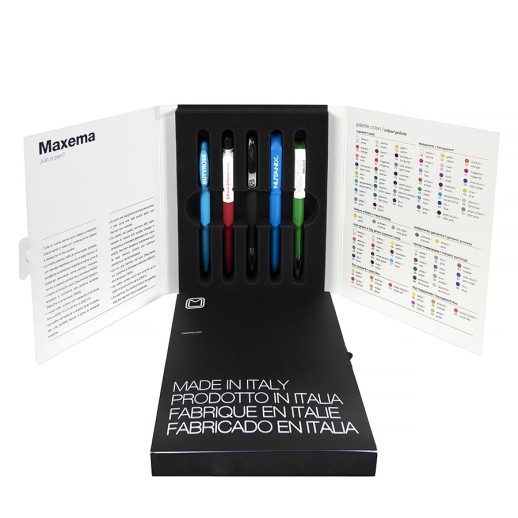 Папка для образцов ручек Maxema mini 2   MMfolder mini 2 с нанесением логотипа с нанесением логотипа