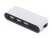 USB-хаб Hubix с коннектором 2-в-1 USB-C и USB-A, 2.0, белый с нанесением логотипа с нанесением логотипа
