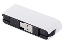 USB-хаб Hubix с коннектором 2-в-1 USB-C и USB-A, 2.0, белый