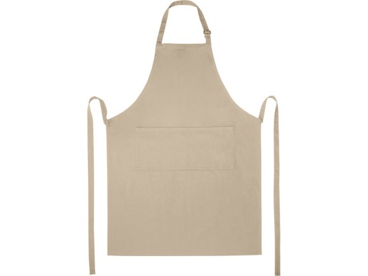 Фартук Andrea плотностью 240 г/м² с регулируемой завязкой на шее - Oatmeal