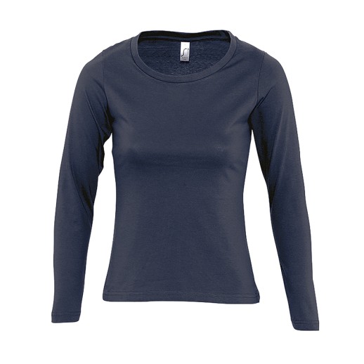 Футболка женская с длинным рукавом MAJESTIC -  711425.318 с нанесением логотипа с нанесением логотипа