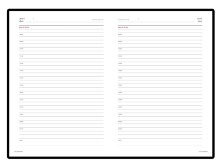 Ежедневник недатированный А5 Sidney Nebraska, синий (белый обрез)