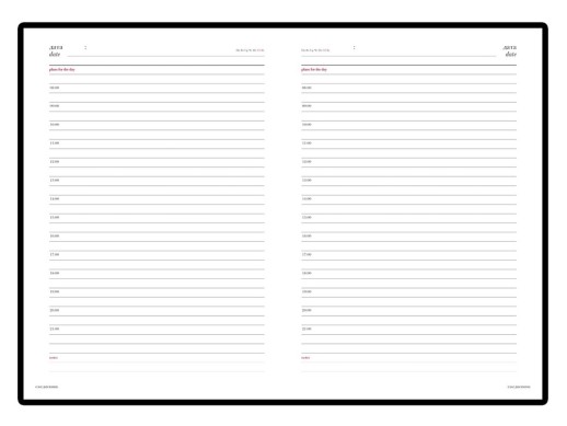 Ежедневник недатированный А5 Sidney Nebraska, синий (белый обрез)