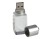 USB-флешка на 16 ГБ,micro USB серебро с нанесением логотипа с нанесением логотипа