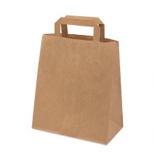 Пакет бумажный QUADRATA M, крафт, плотность 80 г/м2, 28 х 24 х 14 cм   21078