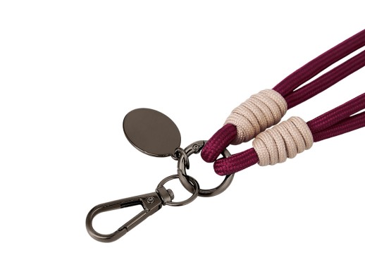 Брелок-браслет Bohemian, бургунди