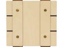 Деревянная подарочная коробка с крышкой Ларчик на бечевке