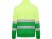 Свитшот ворот на молнии Spica, садовый зеленый/неоновый желтый