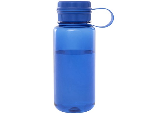 Спортивная бутылка Ryder из переработанного ПЭТ-пластика объемом 900 мл с многофункциональной крышкой, сертифицированная RCS - Ярко-синий с нанесением логотипа с нанесением логотипа