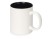 Кружка Sublime Color XL для сублимации 440мл, белый/черный с нанесением логотипа с нанесением логотипа