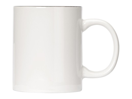 Кружка Sublime Color XL для сублимации 440мл, белый/черный с нанесением логотипа с нанесением логотипа