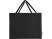 Odessa большая эко-сумка из переработанного хлопка, сертифицированного согласно GRS, плотностью 220 г/м² - сплошной черный с нанесением логотипа с нанесением логотипа