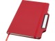Nexus блокнот формата А5 в твердой обложке с ручкой и карандашом - Красный с нанесением логотипа с нанесением логотипа