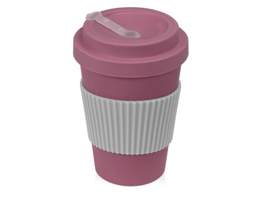 Термокружка Muffin из натуральных волокон, пыльно-розовый