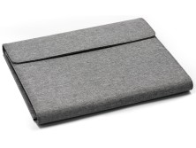 Портфолио А4 из RPET с отделением для ноутбука NotyFolio Eco, 20 л FSC бумаги, серый