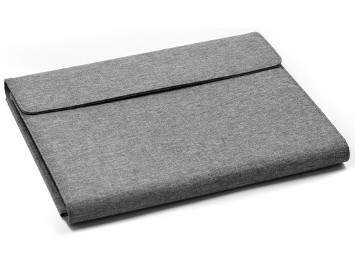 Портфолио А4 из RPET с отделением для ноутбука NotyFolio Eco, 20 л FSC бумаги, серый