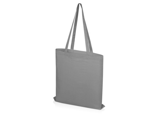 Сумка из хлопка Carryme 105, серый (Р) с нанесением логотипа с нанесением логотипа
