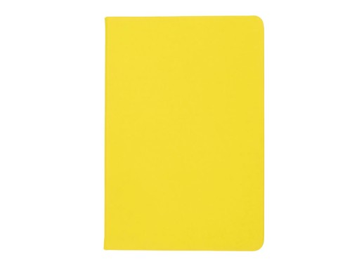Бизнес-блокнот C2 софт-тач, твердая обложка, 128 листов, желтый