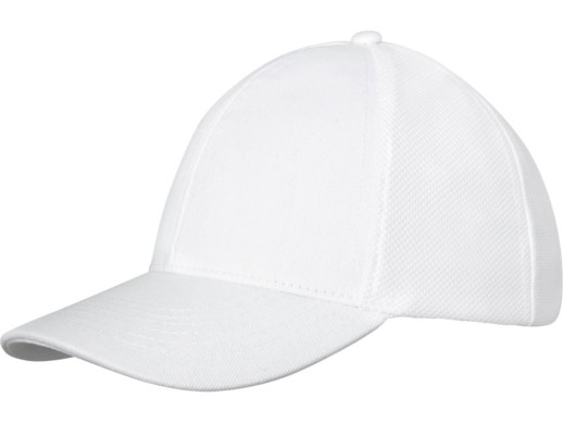 Кепка-бейсболка Drake, 6-панельная, изготовлена из хлопка, белый с нанесением логотипа с нанесением логотипа