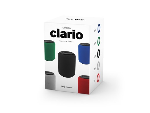 Портативная колонка mySound Clario, 15 Вт Red с нанесением логотипа с нанесением логотипа