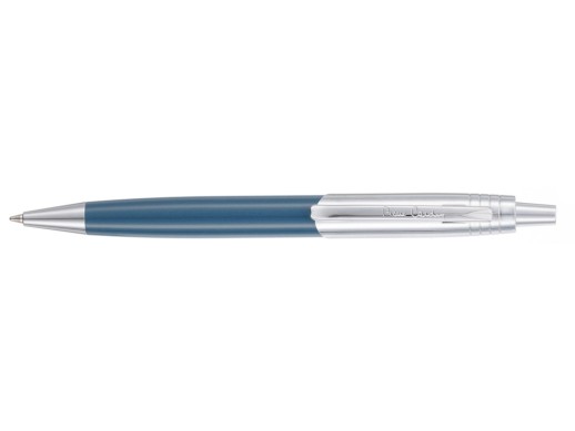 Ручка шариковая Pierre Cardin EASY. Цвет - серо-голубой. Упаковка Е-2 с нанесением логотипа с нанесением логотипа