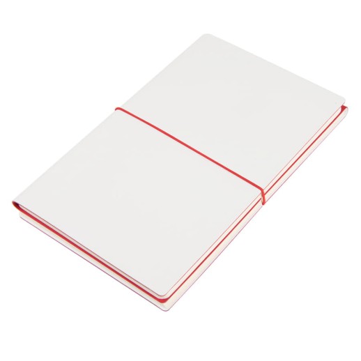 Набор подарочный SILENT-ZONE: бизнес-блокнот, ручка, наушники, коробка, стружка, бело-красный , 39435/08