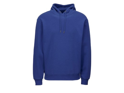 Толстовка с капюшоном оверсайз Lisbon унисекс, классический синий с нанесением логотипа с нанесением логотипа