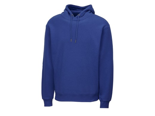 Толстовка с капюшоном оверсайз Lisbon унисекс, классический синий с нанесением логотипа с нанесением логотипа