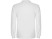 Рубашка поло Estrella мужская с длинным рукавом, белый с нанесением логотипа с нанесением логотипа