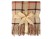 Плед акриловый в клетку Tartan, бежевый