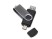 USB3.0/USB Type-C флешка на 32 Гб Квебек C, черный с нанесением логотипа с нанесением логотипа