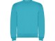 Свитшот с начесом Clasica детский, бирюзовый с нанесением логотипа с нанесением логотипа