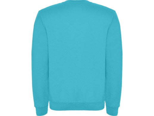 Свитшот с начесом Clasica детский, бирюзовый с нанесением логотипа с нанесением логотипа