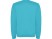 Свитшот с начесом Clasica детский, бирюзовый с нанесением логотипа с нанесением логотипа