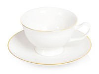 Чайная пара с золотой каймой, 200мл