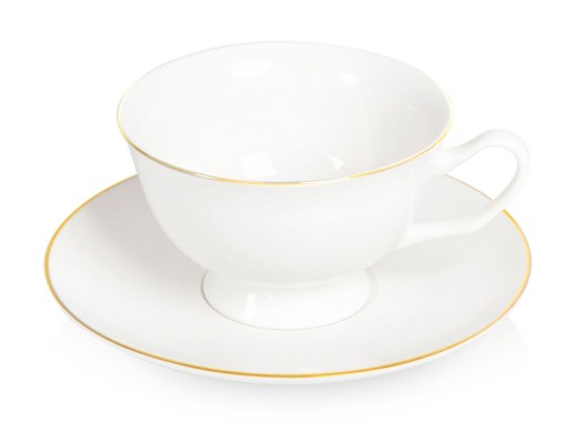 Чайная пара с золотой каймой, 200мл