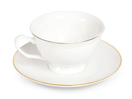 Чайная пара с золотой каймой, 200мл