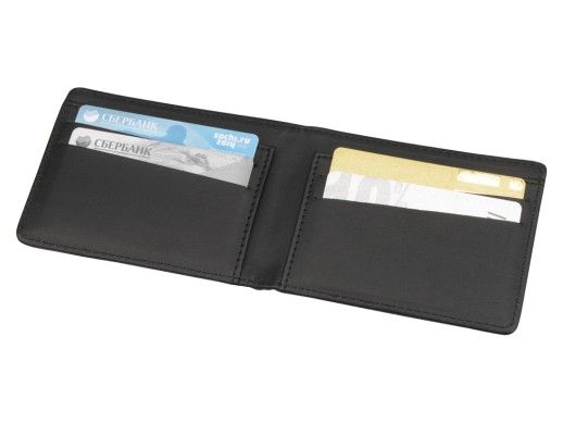 Кошелек Route RFID Safety, черный с нанесением логотипа с нанесением логотипа