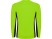 Футболка Shanghai  мужская с длинным рукавом, неоновый зеленый/черный с нанесением логотипа с нанесением логотипа