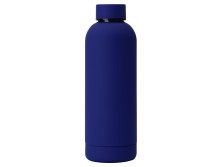 Вакуумная термобутылка Cask Waterline, soft touch, 500 мл, синий