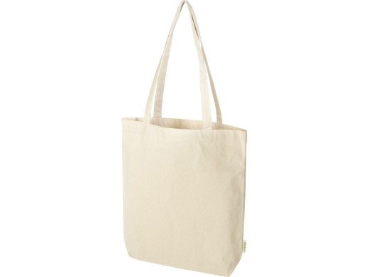 Orissa эко-сумка из органического материала GOTS, плотностью 270 г/м² - Натуральный с нанесением логотипа с нанесением логотипа