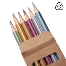 Цветные карандаши METALLIC, 6 цветов   32807