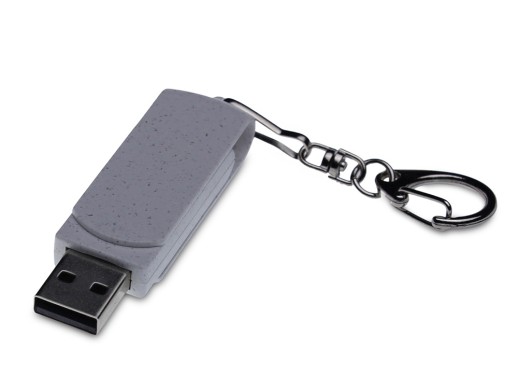 Флешка USB 2.0 Варуна на 128 ГБ, крапчатый белый с нанесением логотипа с нанесением логотипа