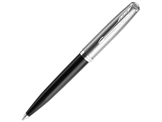 Шариковая ручка Parker 51 CORE BLACK CT, стержень: M, цвет чернил: black, в подарочной упаковке. с нанесением логотипа с нанесением логотипа