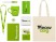 Welcome pack Starter Bundle, зеленое яблоко с нанесением логотипа с нанесением логотипа