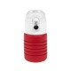 Бутылка для воды складная с карабином SPRING, 550/250 мл, силикон   29800/08