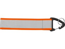 Светоотражающий брелок Reflector, серебристый/неоновый оранжевый